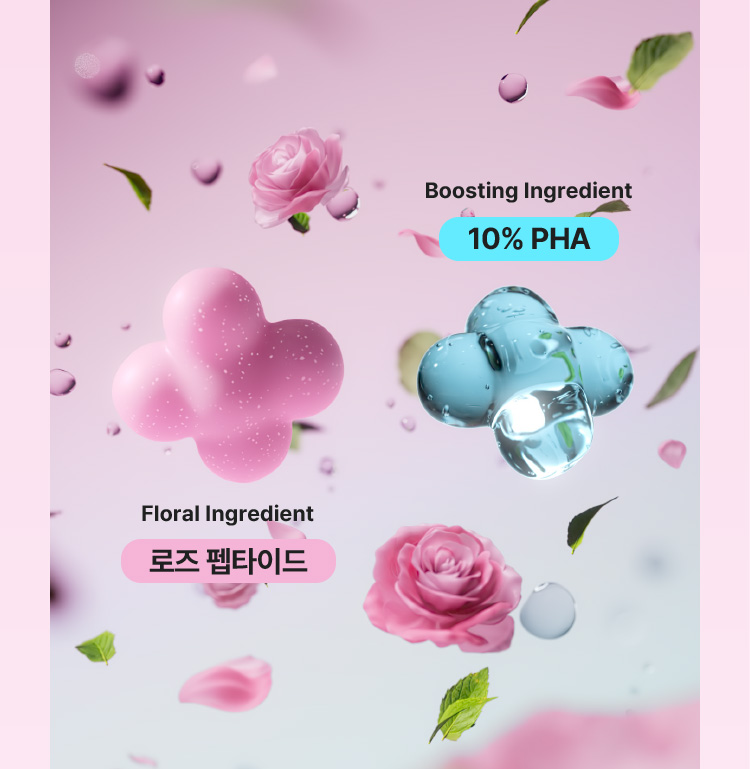 Boosting Ingredient 10% PHA/Floral Ingredient 로즈 펩타이드
