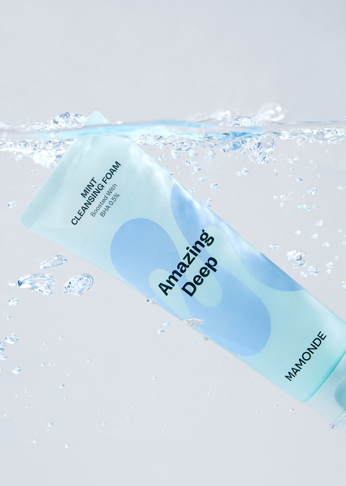 Mamonde Skin Care Amazing Deep Mint Cleansing Foam 3 - Anti-acne cosmetics, Minimal ingredients