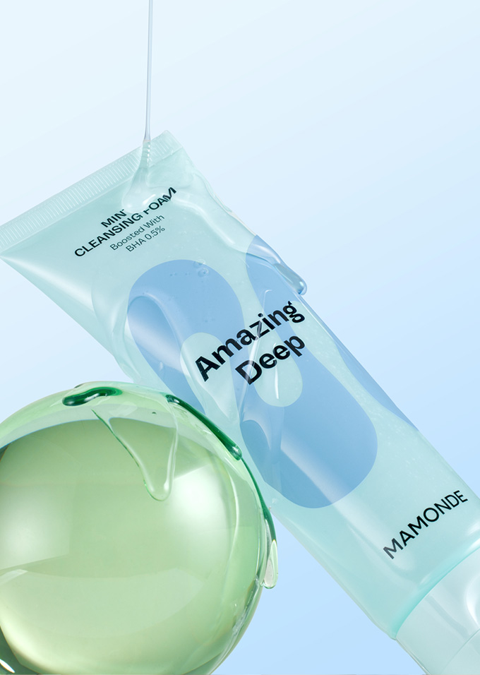 Mamonde Skin Care Amazing Deep Mint Cleansing Foam 5 - Anti-acne cosmetics, Minimal ingredients
