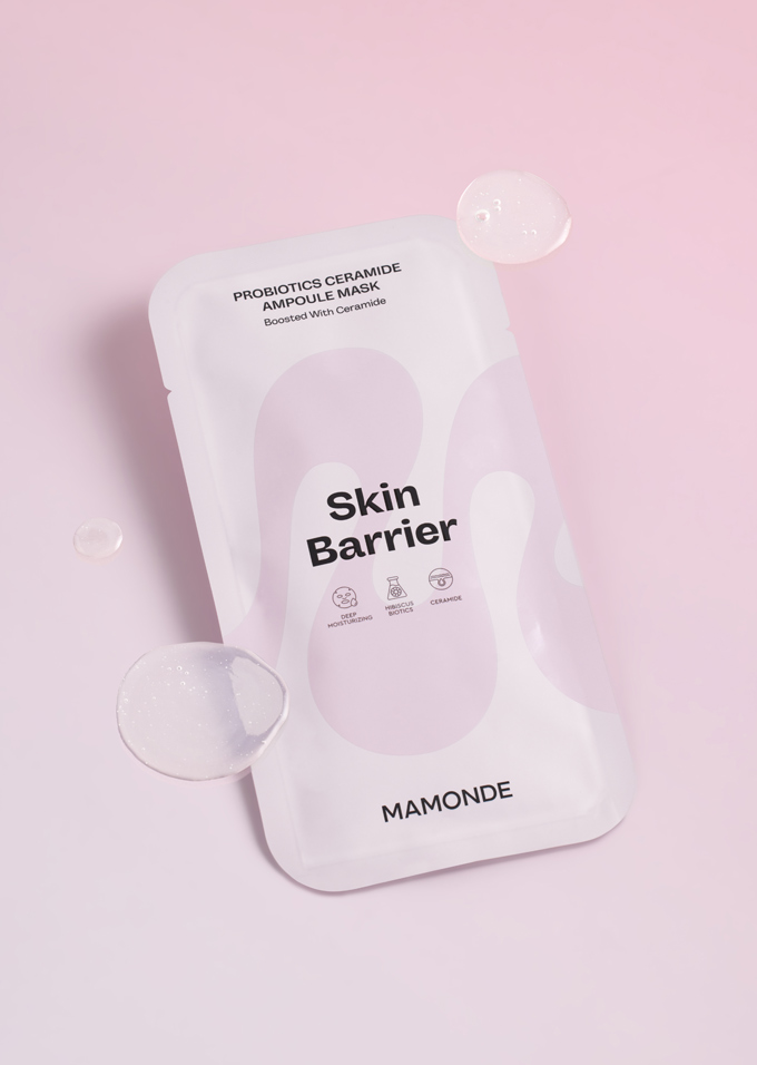 Mamonde Skin Care Probiotics Ceramide Ampoule Mask 2 - Ceramide Sheet Mask #Skin barrier, Deep moisturizing