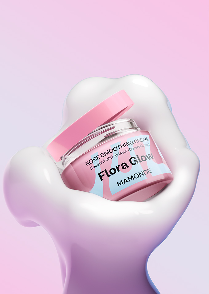 Mamonde Skin Care Flora Glow Rose Smoothing Cream 2 - Fine Skin Glow, Smooth skin
