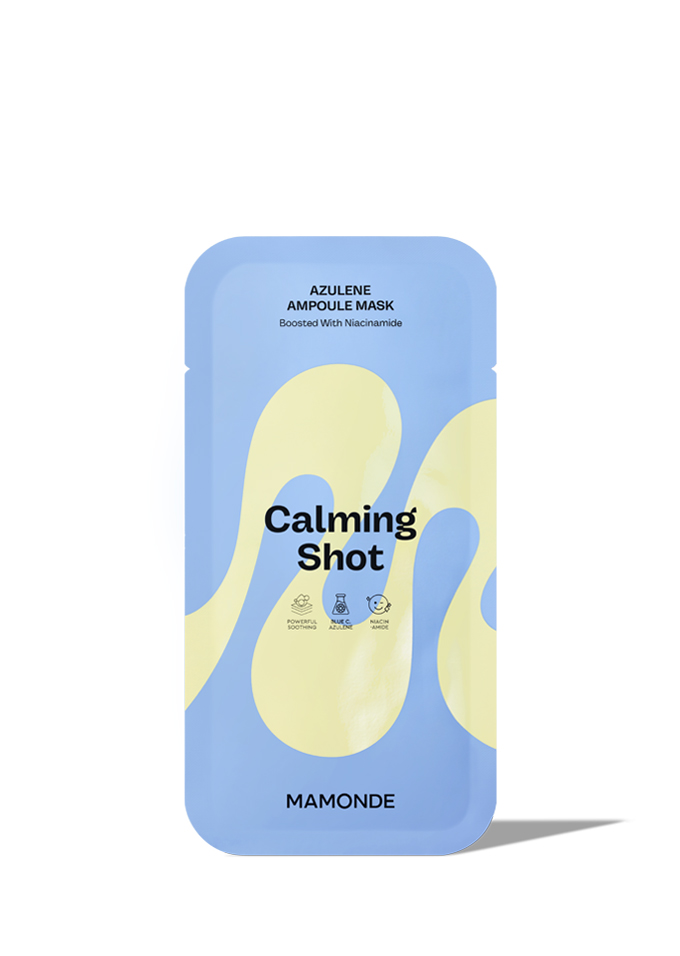 Mamonde Skin Care Calming Shot Azulene Ampoule Mask 1 - CalmingMask, Azulene