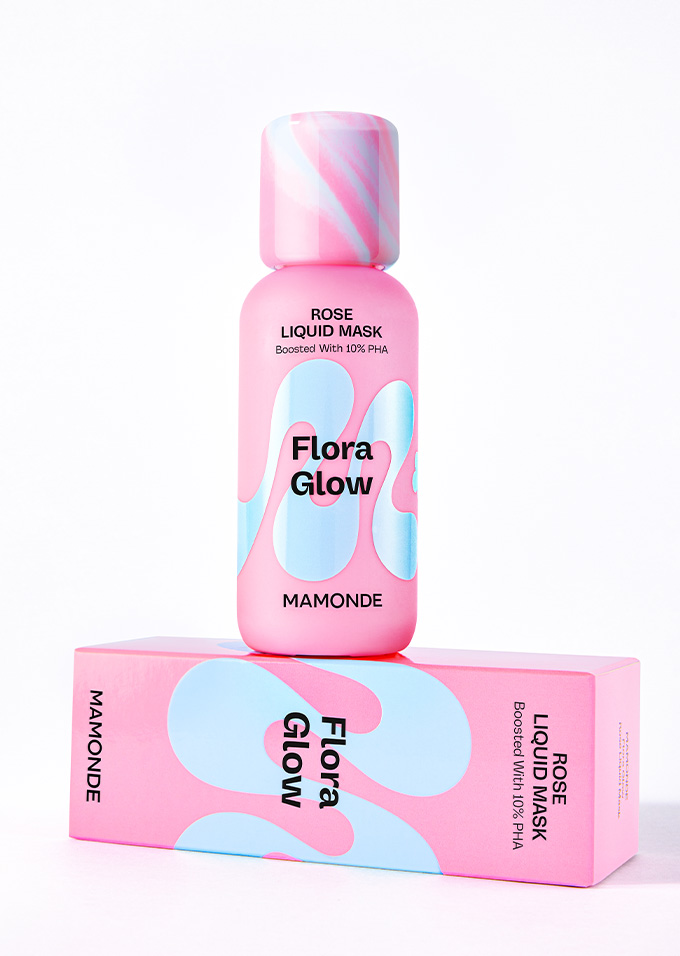 Mamonde Skin Care Flora Glow Rose Liquid Mask 4 - Dewy glow skin #Mild exfoliation #PHA10%