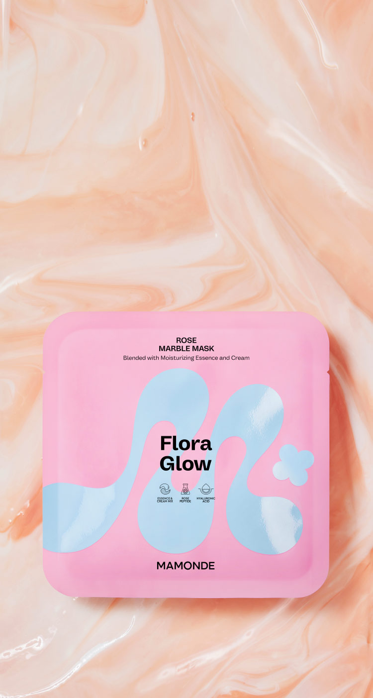 Mamonde Flora Glow Rose Marble Mask