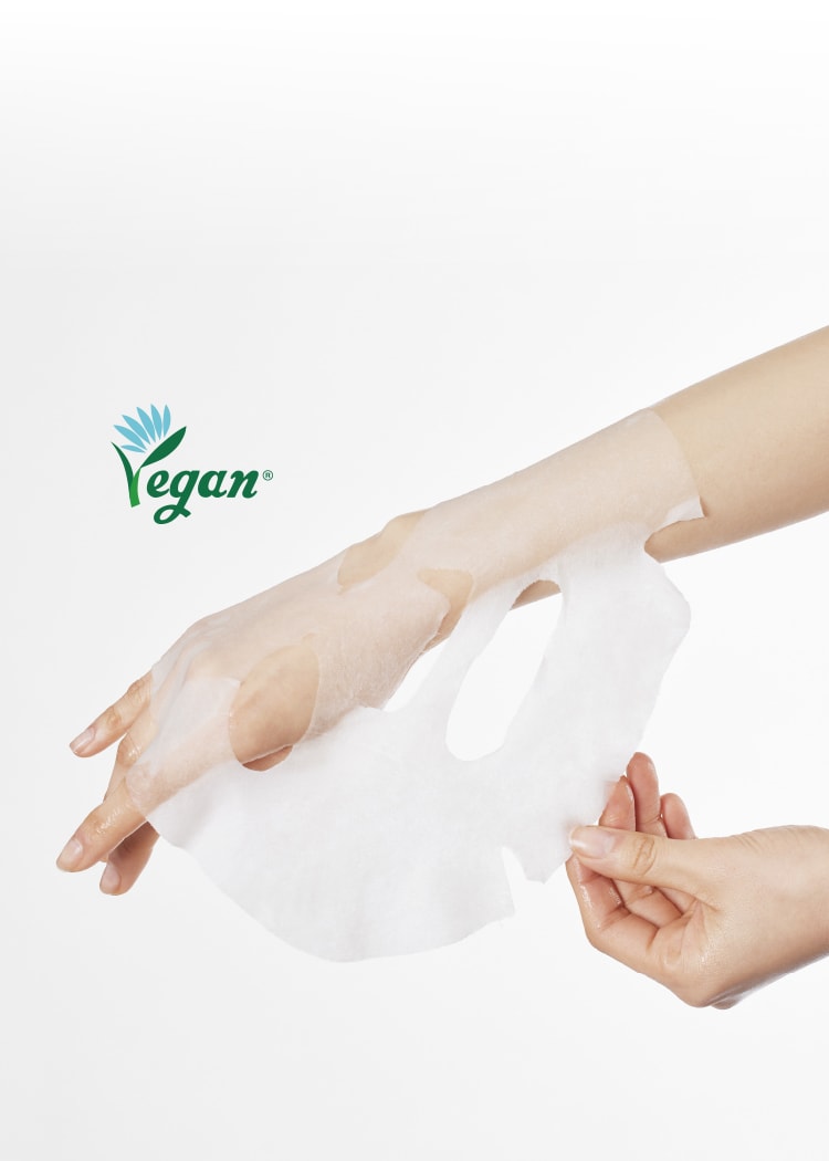 a model with age control camellia ampoule mask