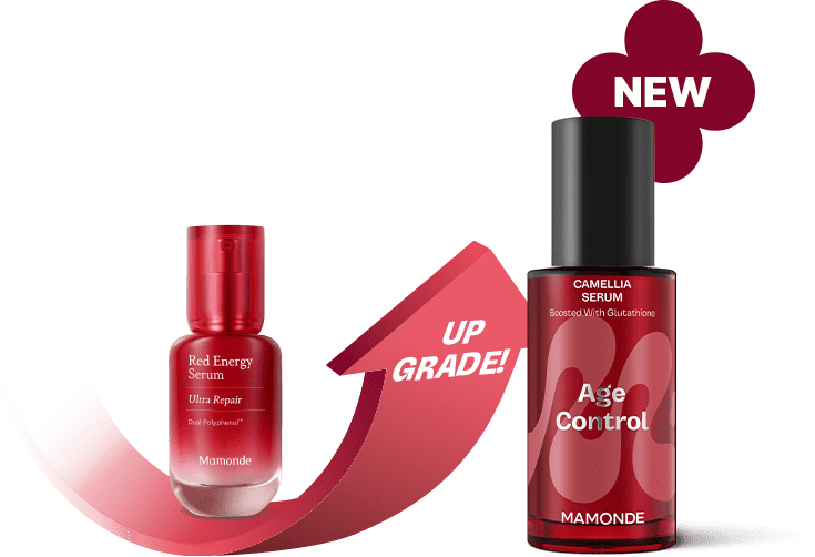 Red Energy Serum 30ml has been upgraded to Age Control Camellia Serum 50ml