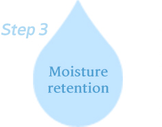 step3  Moisture
retention