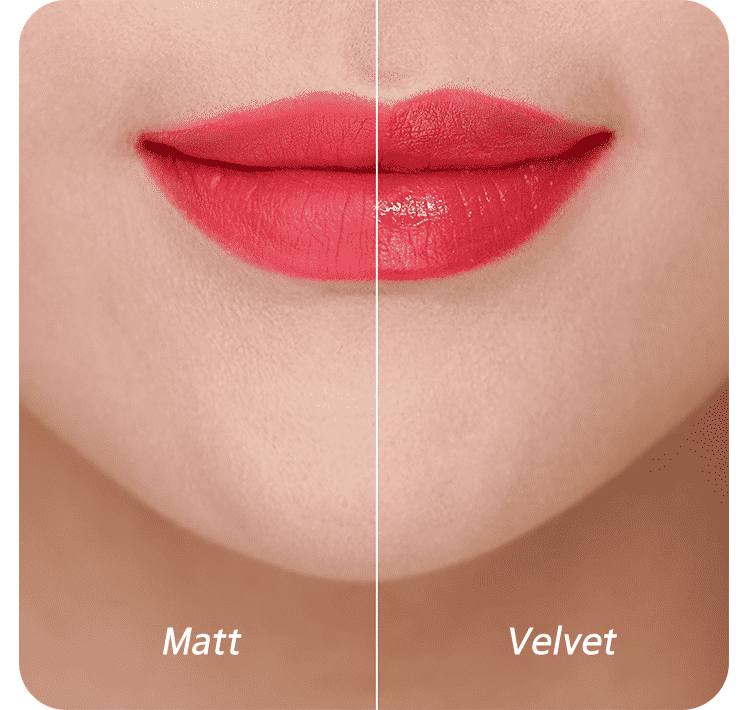 하이라이트 립 틴트 입술발림 비교컷 Matt vs Velvet