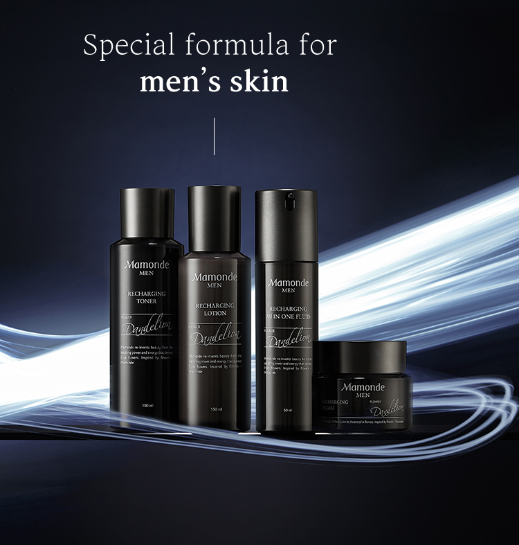 Special formula for 
men’s skin