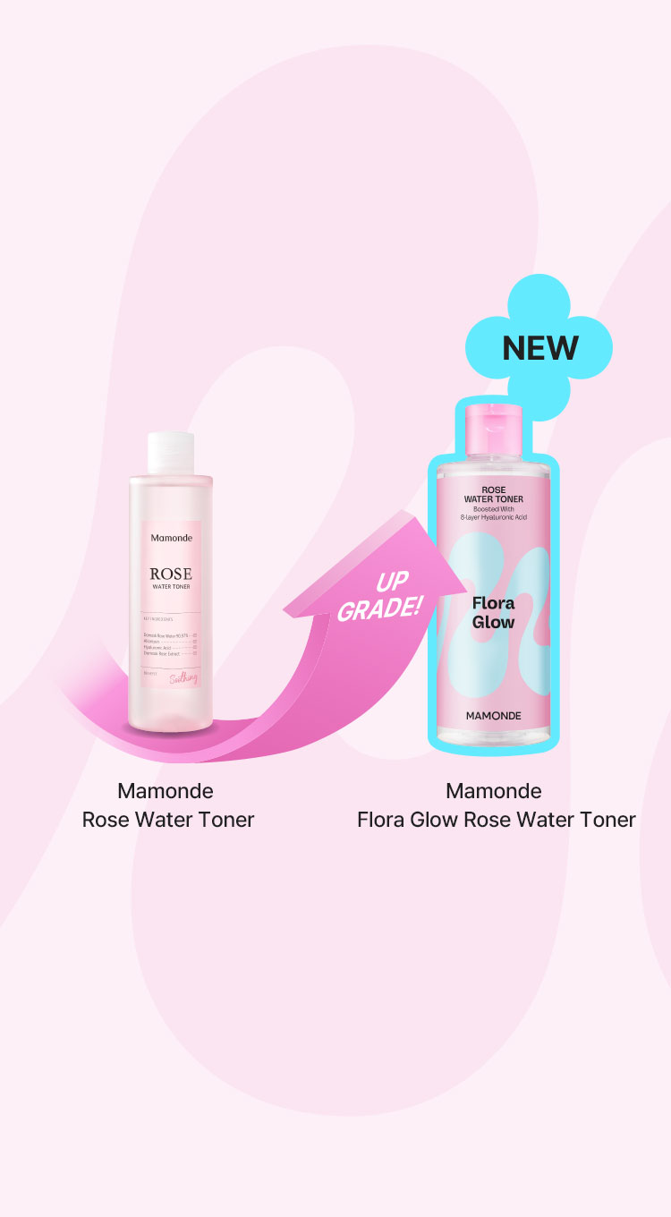 Mamonde Rose Water Toner upgrade new Mamonde Flora Glow Rose Water Toner