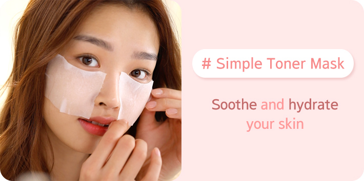 #Simple Toner Mask Soothe and hydrate your skin