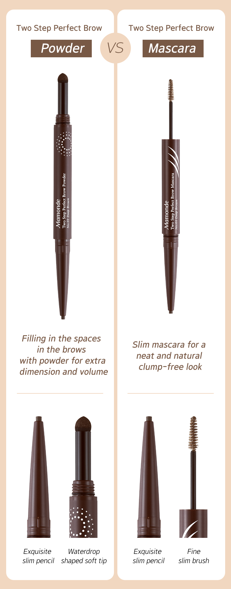 Two Step Perfect Brow Mascara VS Two Step Perfect Brow Powder image