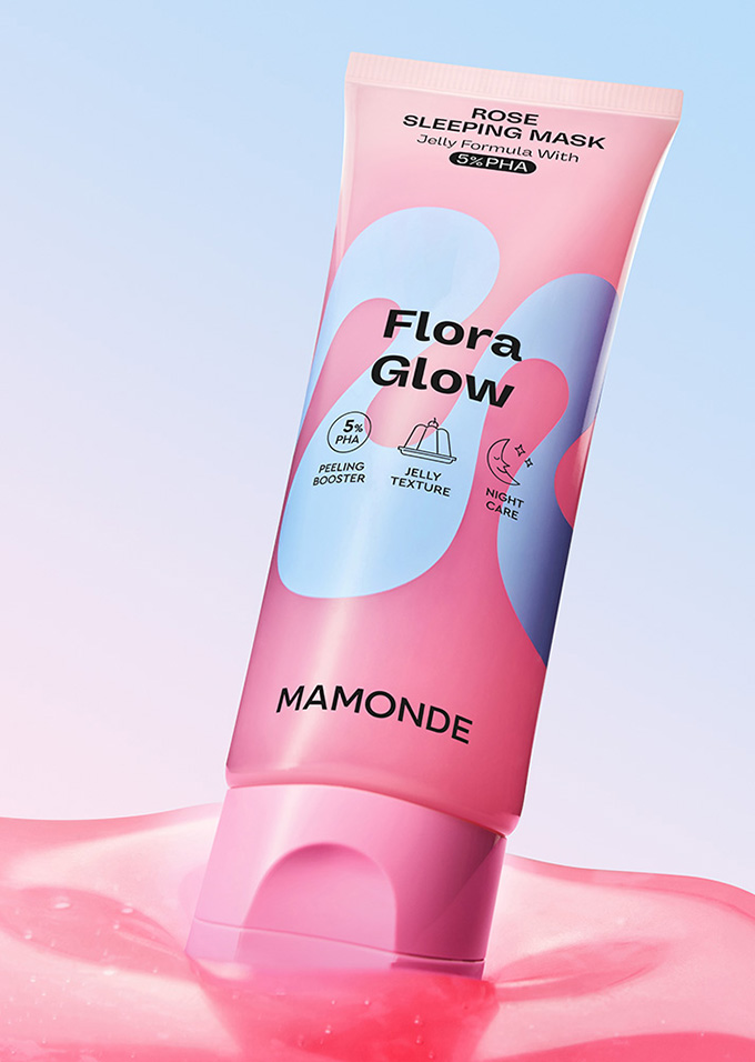 플로라 글로우 로즈 슬리핑 마스크 3