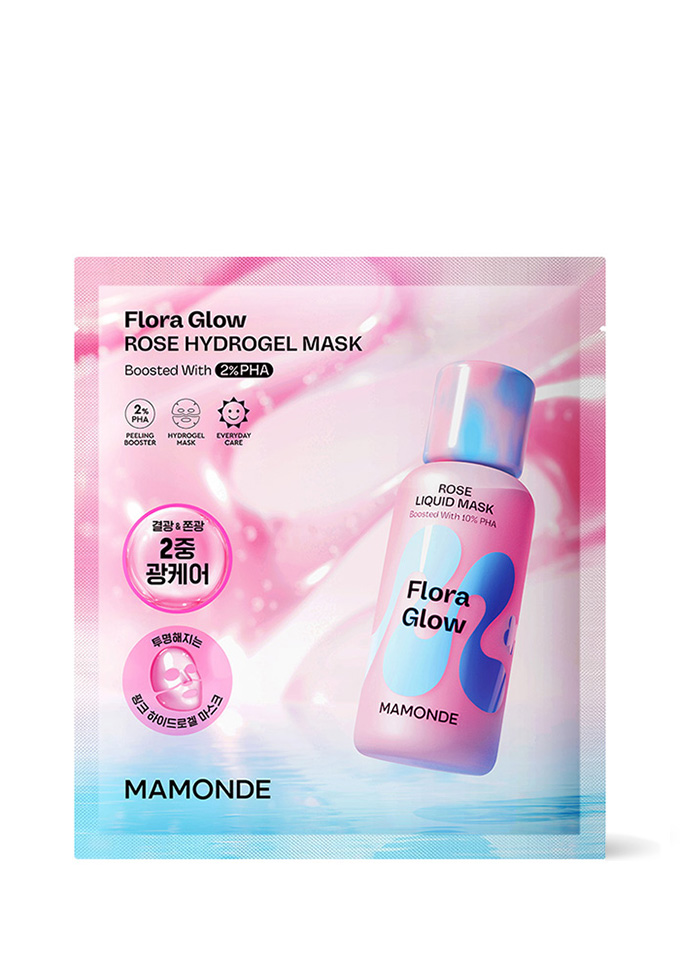 플로라 글로우 로즈 하이드로겔 마스크 1