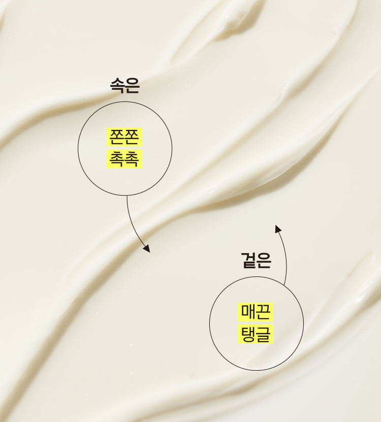 속은 쫀쫀 촉촉 겉은 매끈 탱글