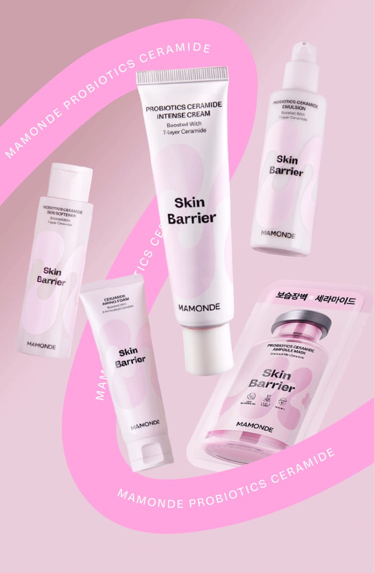 프로바이오틱스 세라마이드 스킨 소프트너, 아미노 폼, 인텐스 크림, 에멀전, 앰플 마스크팩