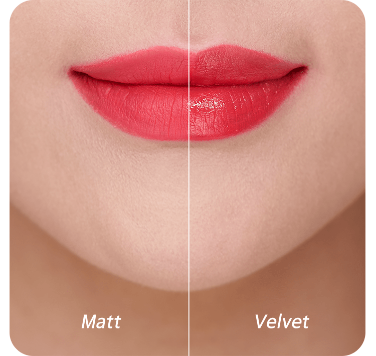 하이라이트 립 틴트 입술발림 비교 Matt vs Velvet