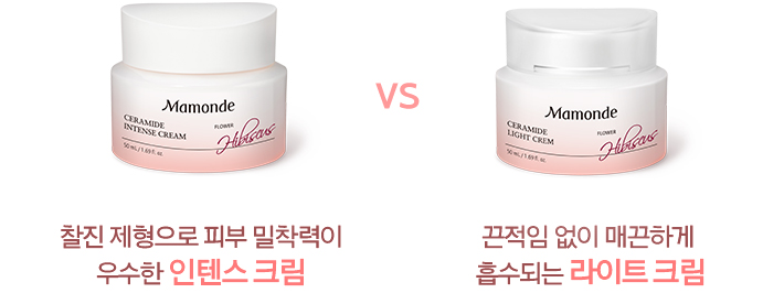 세라마이드 인텐스크림과 라이트크림의 비교 정보