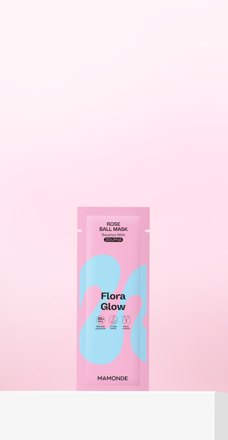 플로라 글로우 로즈 볼 마스크