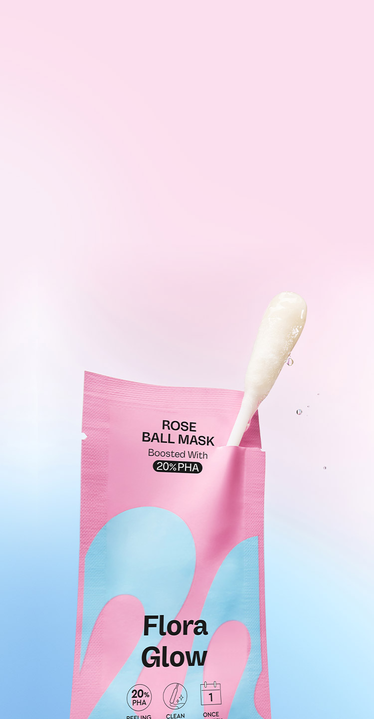 플로라 글로우 로즈 볼 마스크