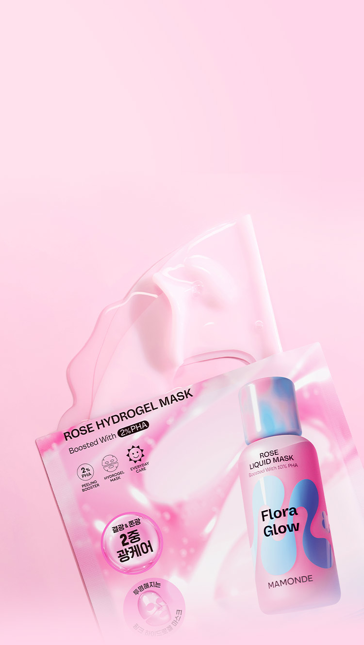 플로라 글로우 로즈 하이드로겔 마스크