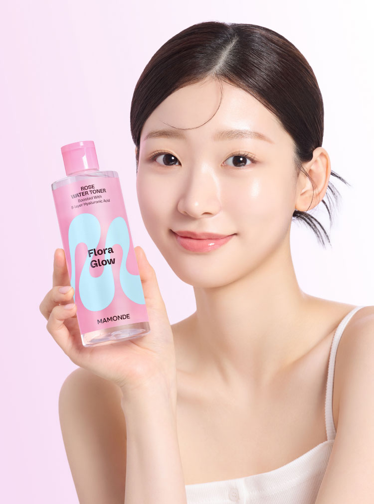 플로라 글로우 로즈 워터 토너