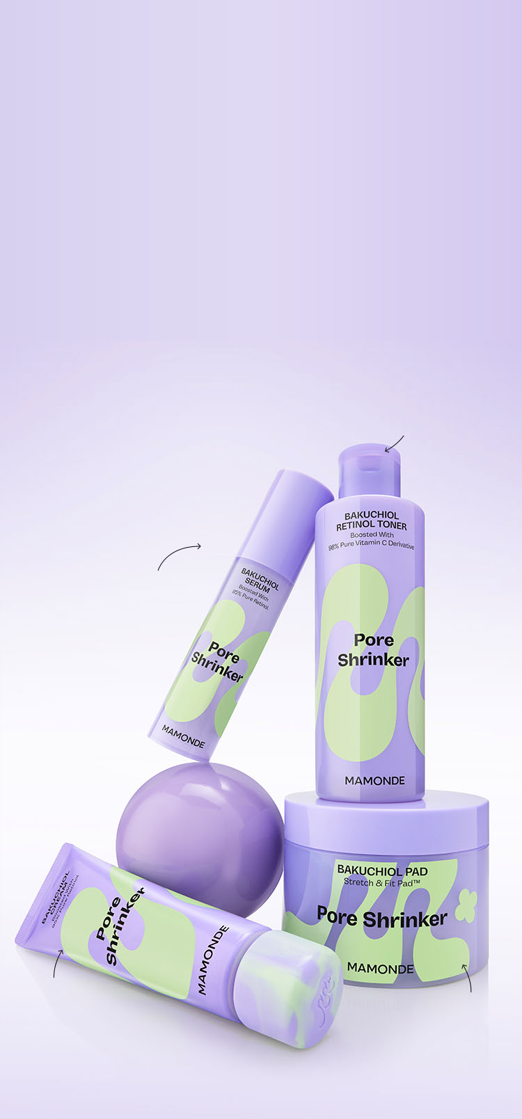 마몽드, 포어 슈링커 바쿠치올 레티놀 라인